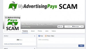 my advertising pays is a scam facebook